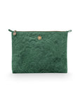 Cosmetic Flat Pouch / Large / Velvet Quilted / MOQ 1