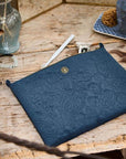 Cosmetic Flat Pouch / Large / Velvet Quilted / MOQ 1
