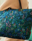 Tilda / Tote Bag / Querida Quilted Velvet / Dark Blue / MOQ 1