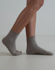 Ribbed / Cotton Socks / Taupe