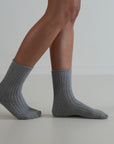 Luxe / Cotton Socks / Grey