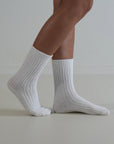 Luxe / Cotton Socks / White