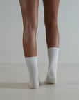 Luxe / Cotton Socks / White