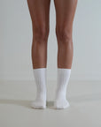 Luxe / Cotton Socks / White