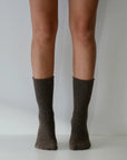Luxe / Cashmere Wool Socks / Chocolate