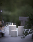 Flameless Candle / Outdoor Candles / White