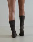 X Long / Cashmere Wool Socks / Brown