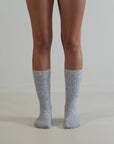 X Long / Cashmere Wool Socks / Grey Marle