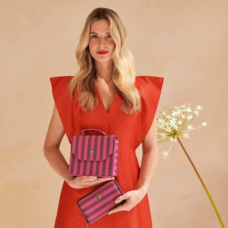 Frances / Cross Body Bag Small / Stripe / MOQ 1