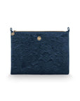 Cosmetic Flat Pouch / Large / Velvet Quilted / MOQ 1
