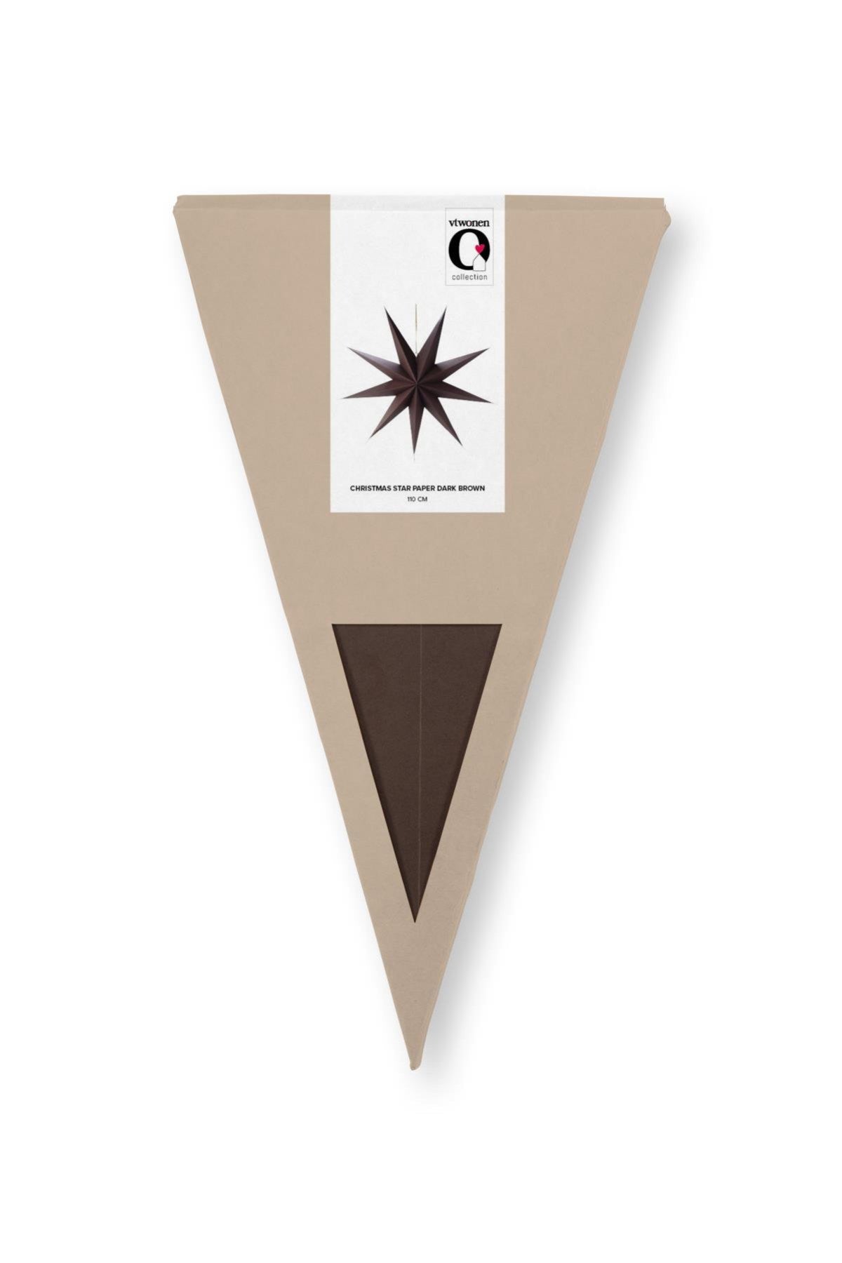 vtwonen / Christmas Star Paper  / Dark Brown / MOQ 5