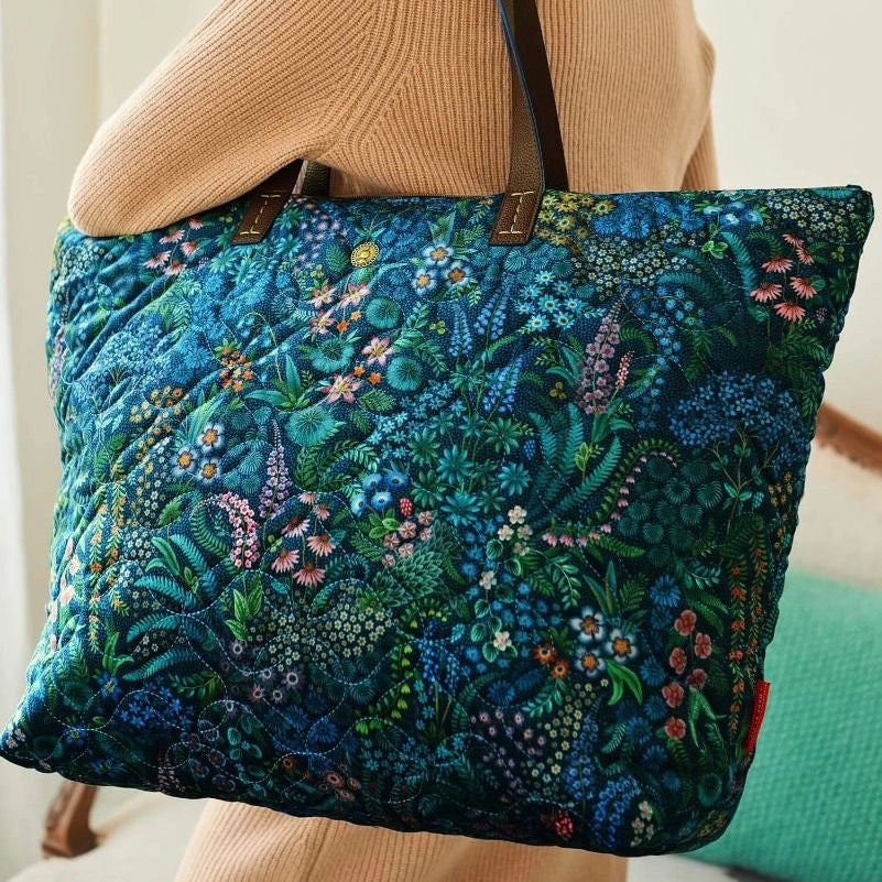 Tilda / Tote Bag / Querida Quilted Velvet / Dark Blue / MOQ 1