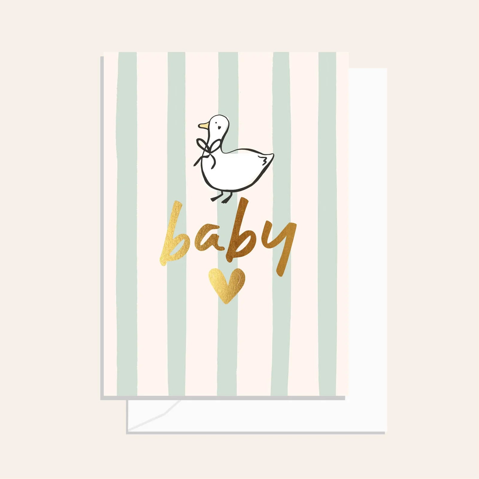 Greeting Card / Baby Duck Sage / $3.15 unit / MOQ 1 pack of 6