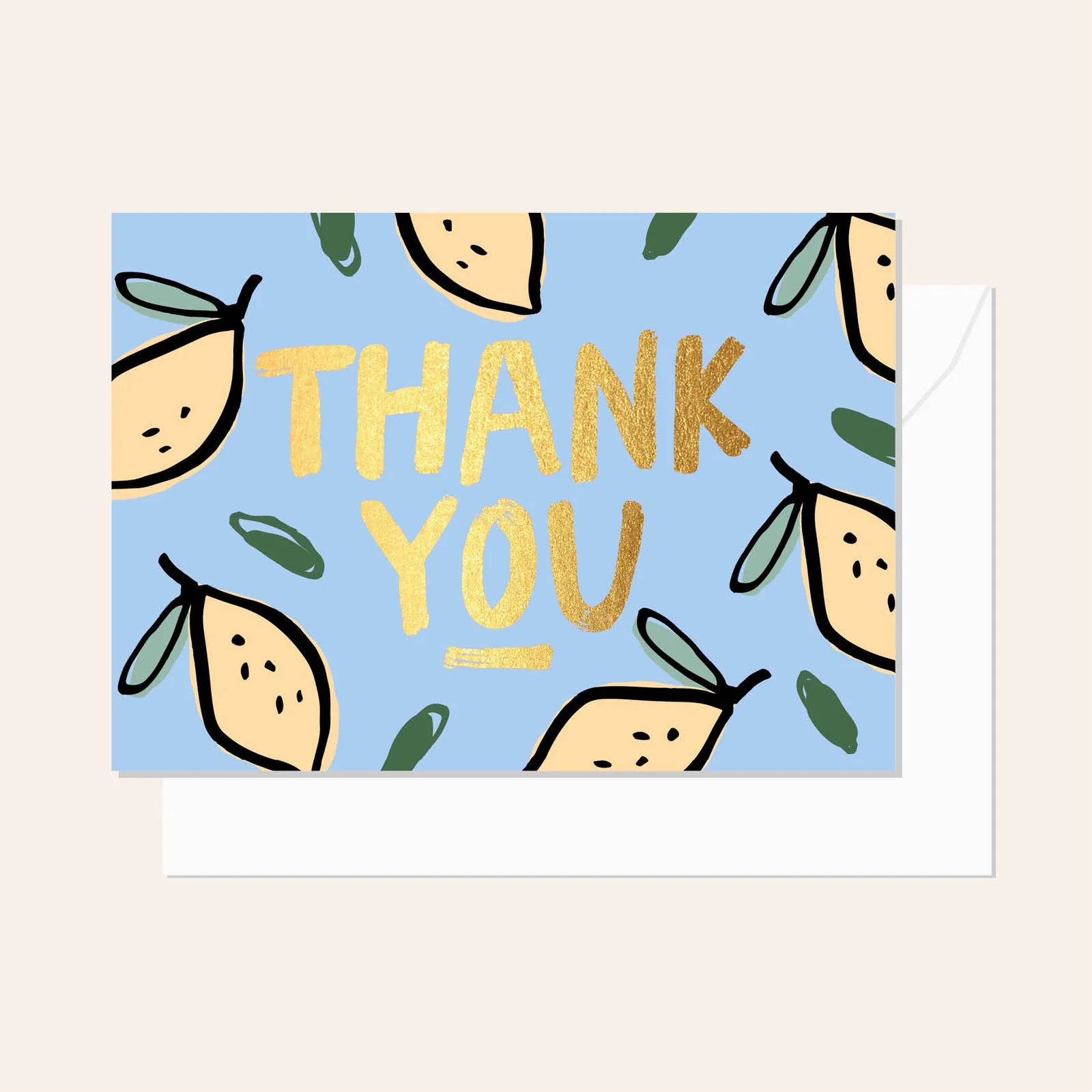 Greeting Card / Brushy Thank You Lemons / $3.15 unit / MOQ 1 pack of 6