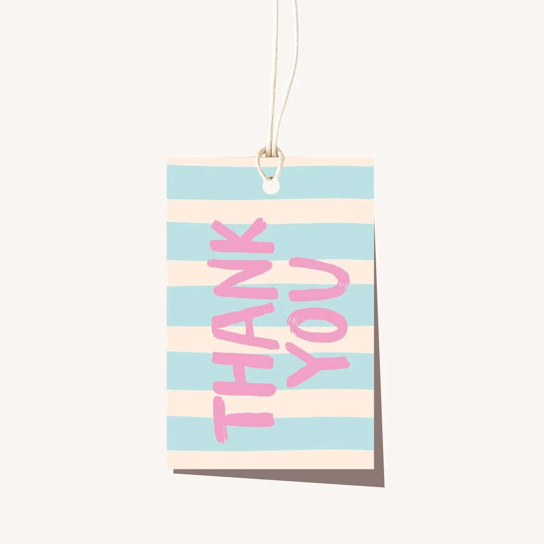 Tag / Brushy Thank you Stripe / $1.13 unit / MOQ 1 pack of 10