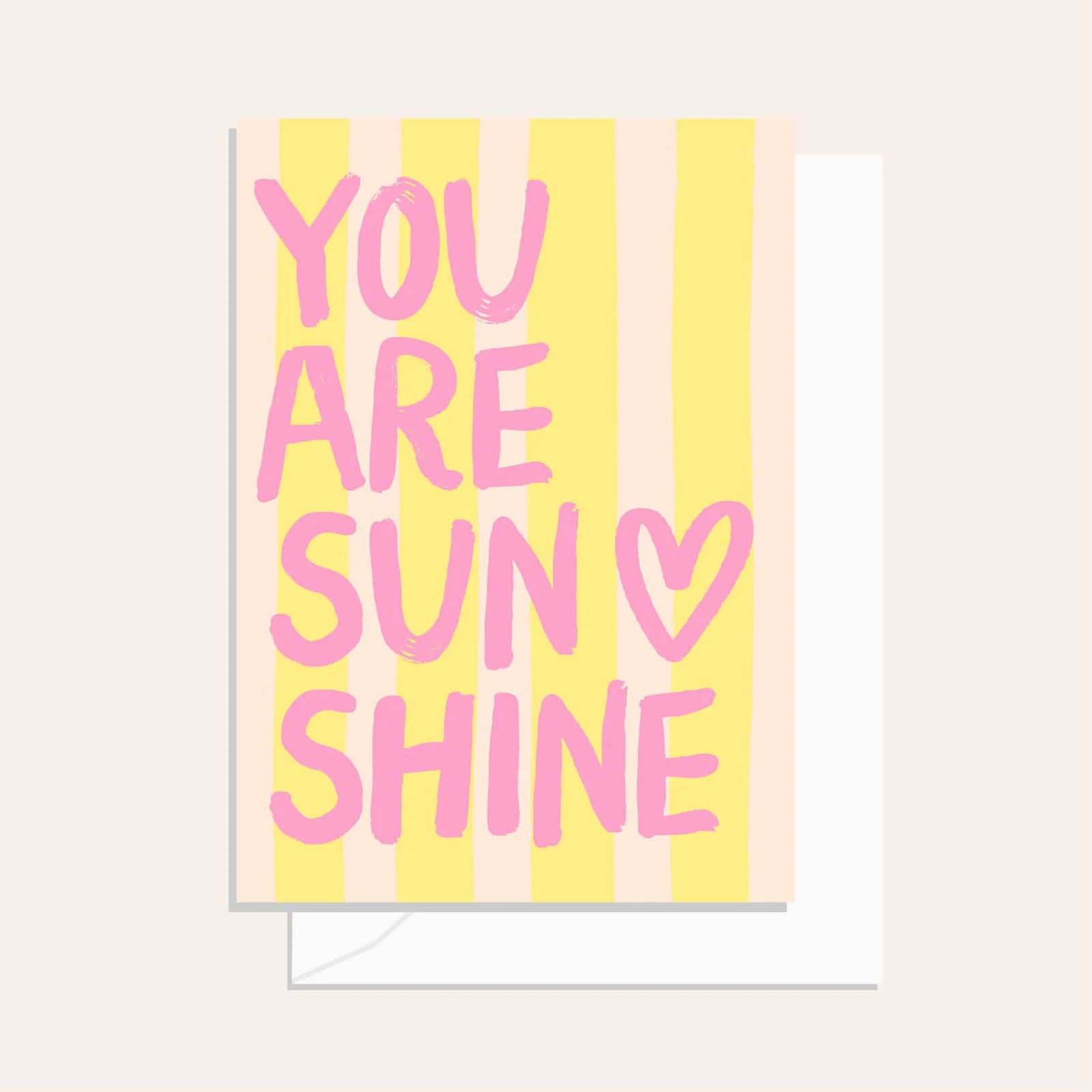 Greeting Card / Brushy You Are Sunshine / $2.95 unit / MOQ 1 pack of 6