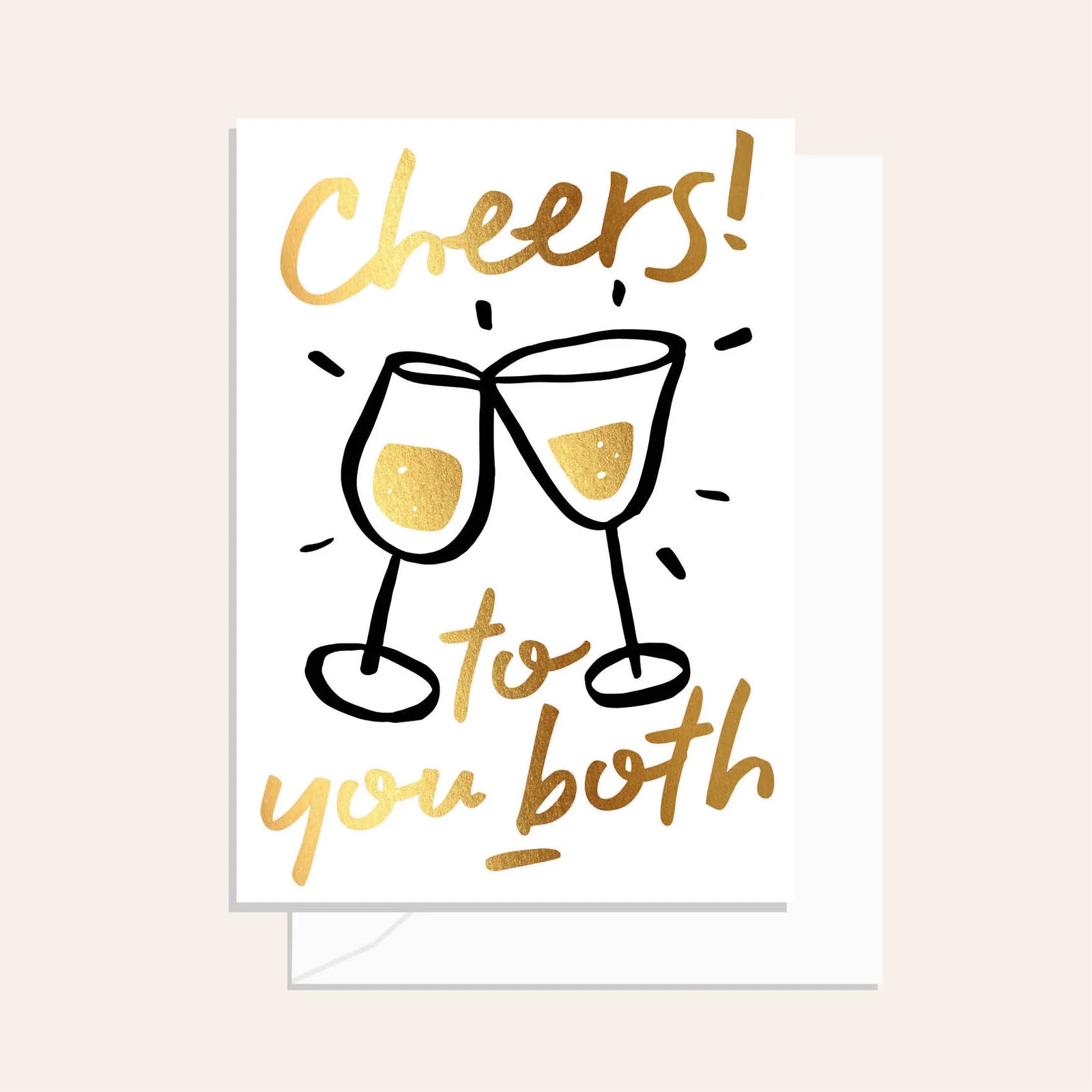 Greeting Card / Cheers To You Both! / $3.15 unit / MOQ 1 pack of 6