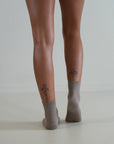 Ribbed / Cotton Socks / Taupe