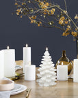 Flameless Candle / Specialty Pillars / Nordic White (MOQ 4)