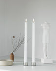 Flameless Candle / Taper Holders / Metal and Marble