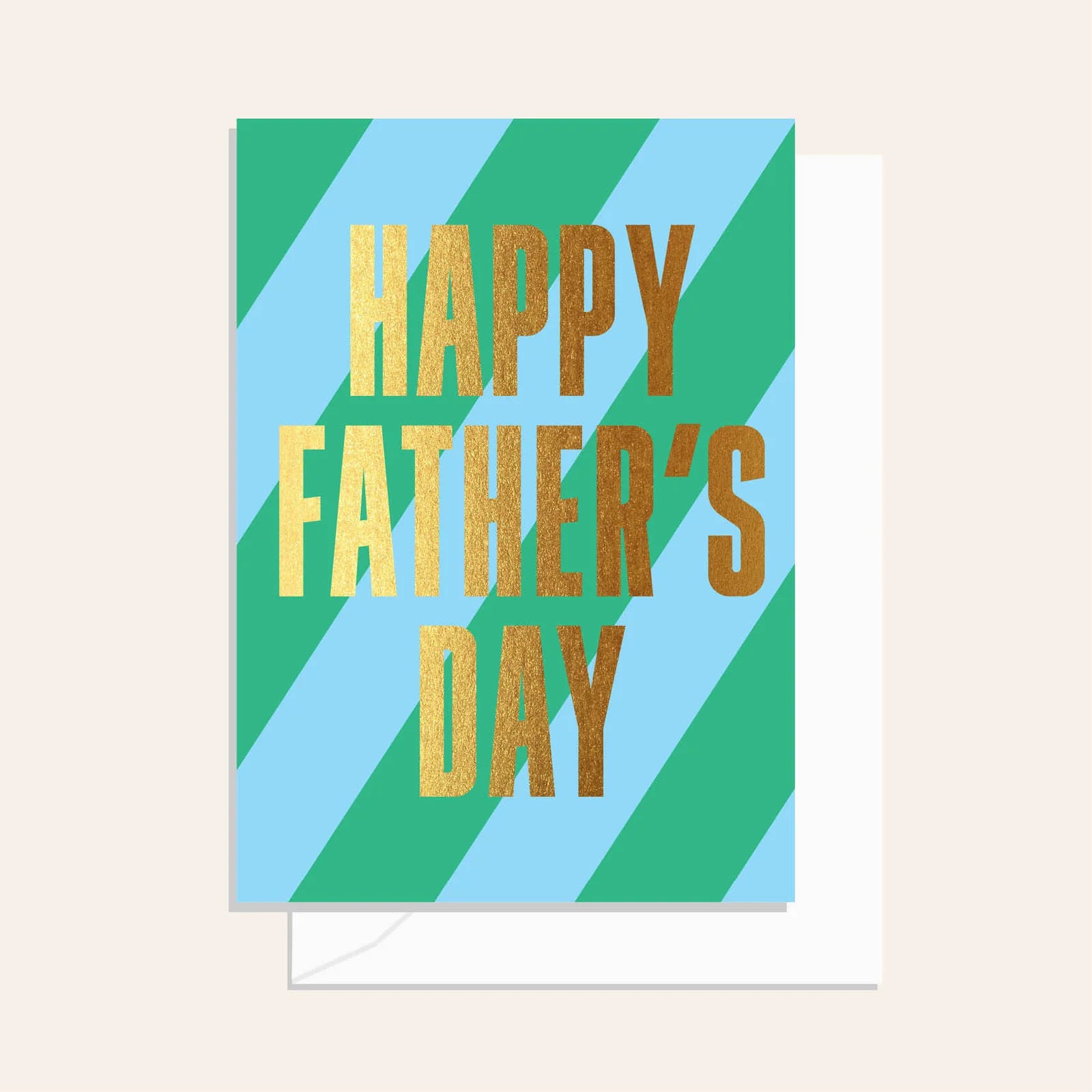 Greeting Card / Gold Father's Day Stripe / $3.15 unit / MOQ 1 pack of 6
