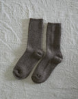 Luxe / Cashmere Wool Socks / Chocolate