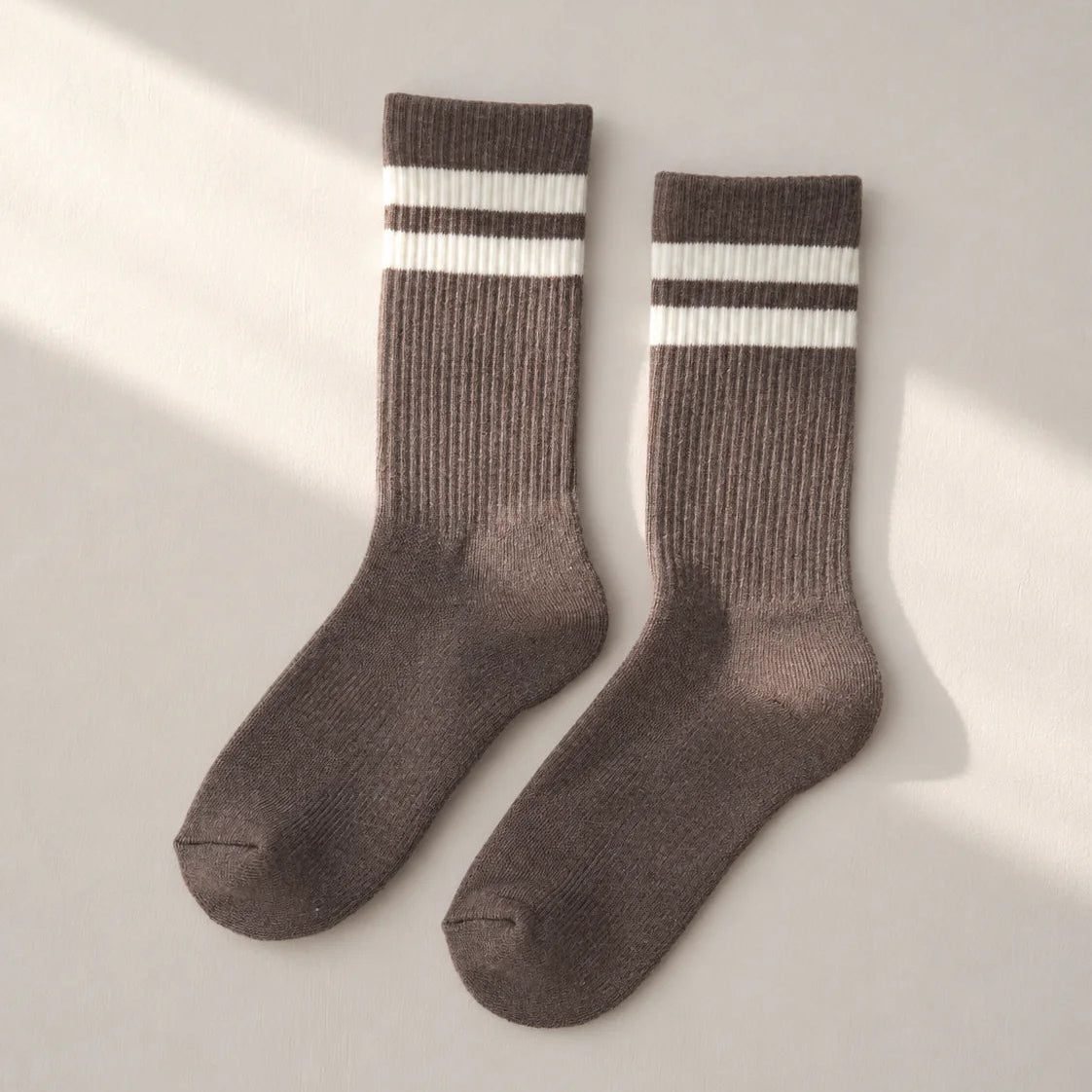 Classic Cotton Twin Stripe Brown