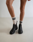 Classic Cotton Twin Stripe Charcoal