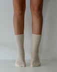 Luxe / Cashmere Wool Socks / Natural