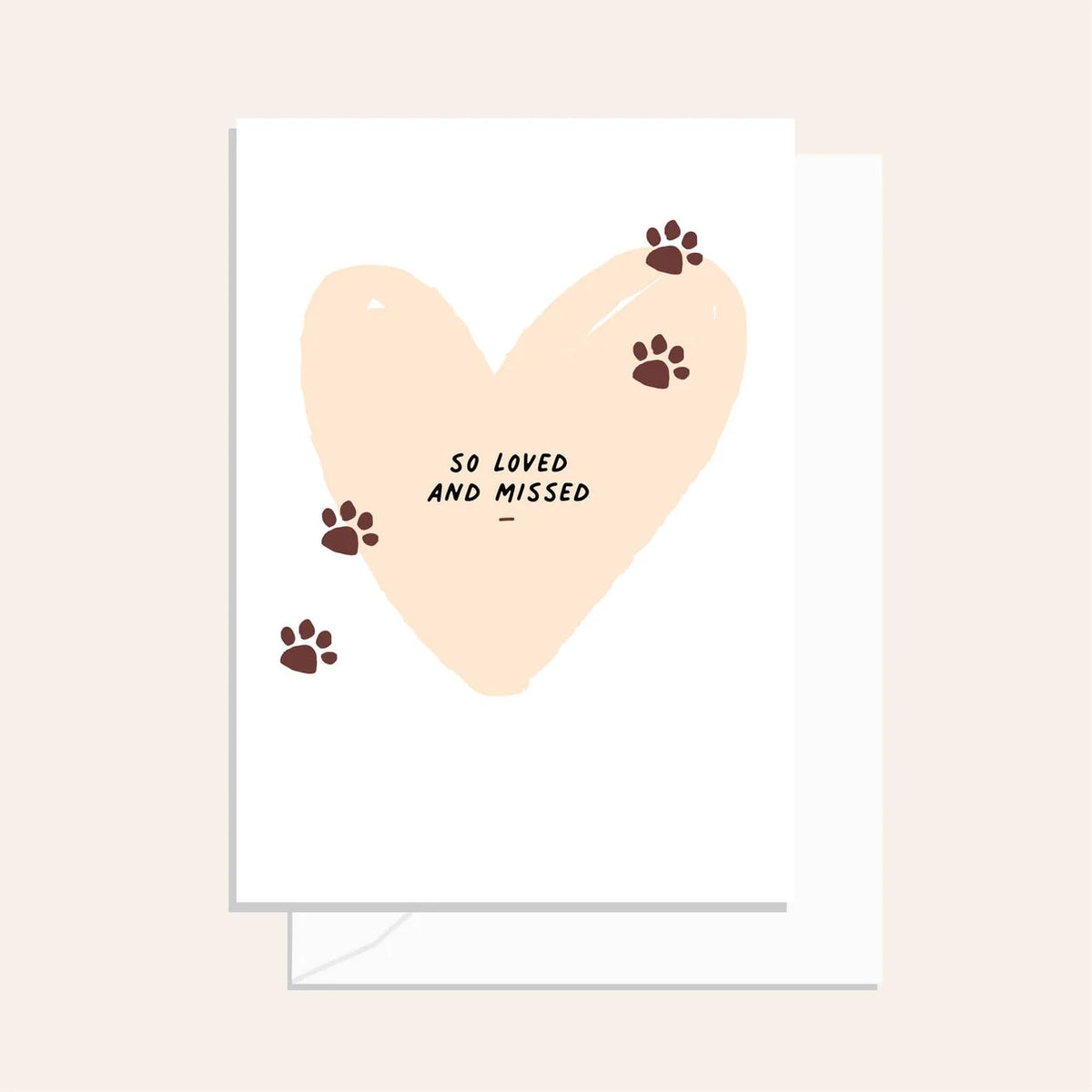 Greeting Card / Pet Sympathy / $2.95 unit / MOQ 1 pack of 6