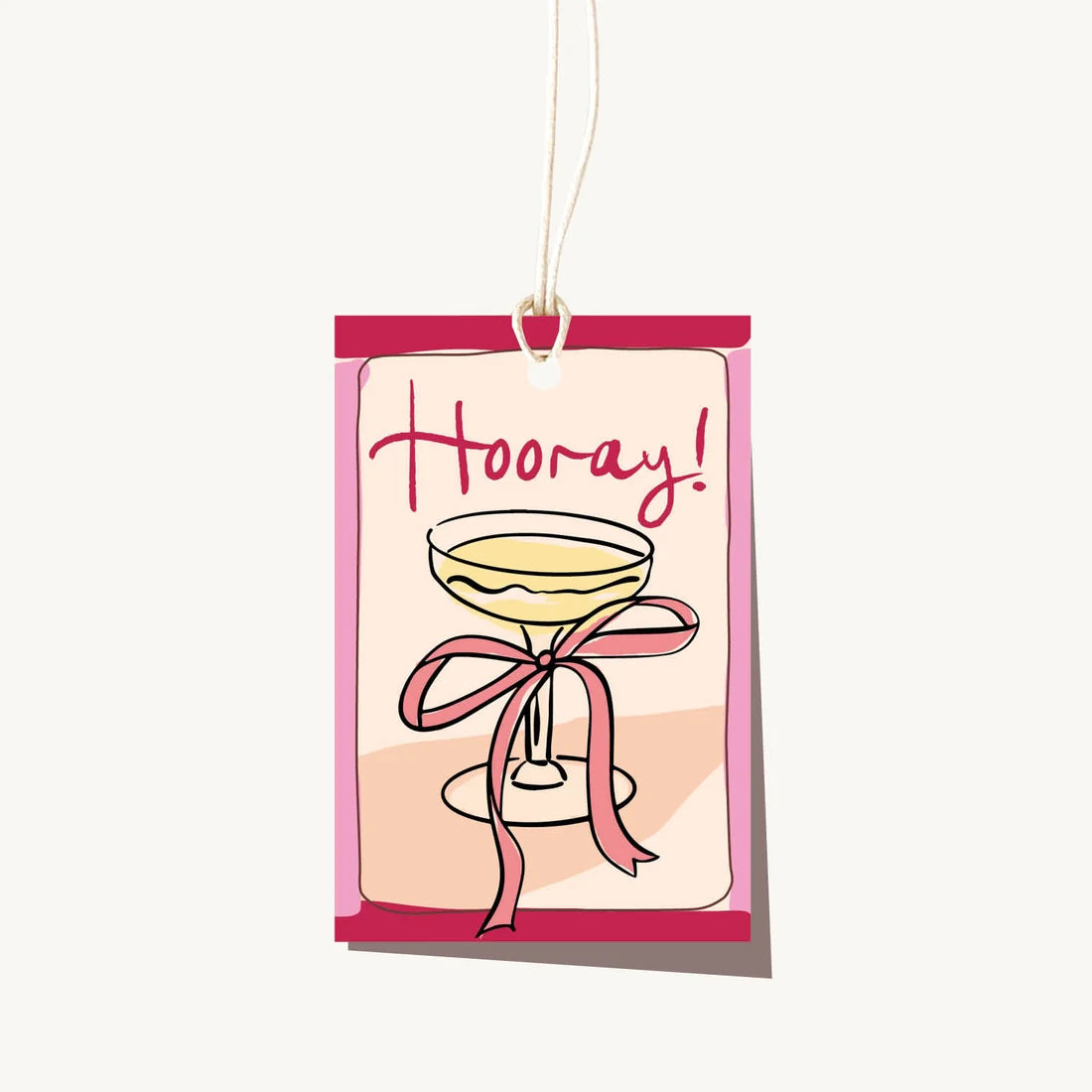 Tag / Sip Sip Hooray! / $1.13 unit / MOQ 1 pack of 10 Sip Sip Hooray!