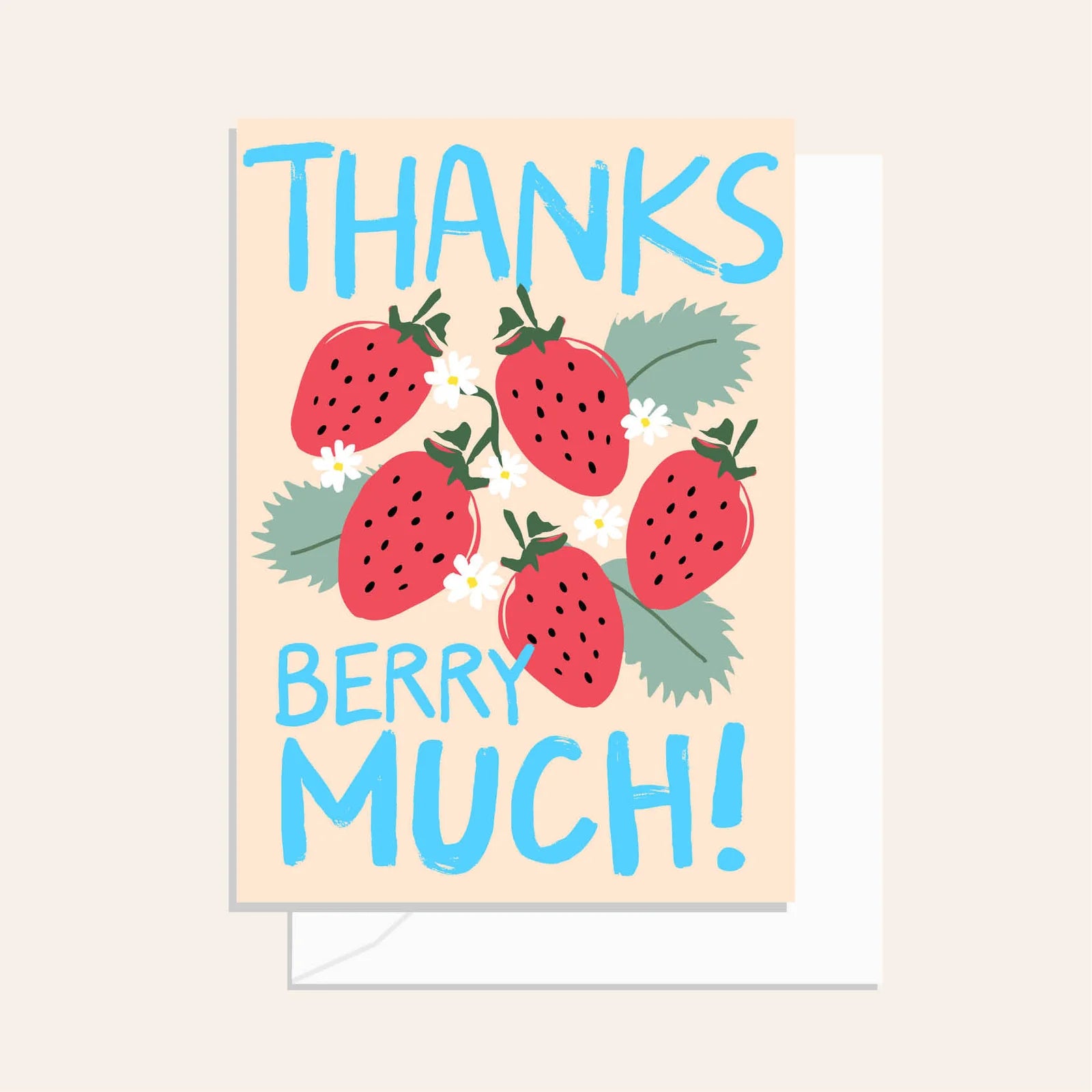 Greeting Card / Thanks Berry Much! / $2.95 unit / MOQ 1 pack of 6