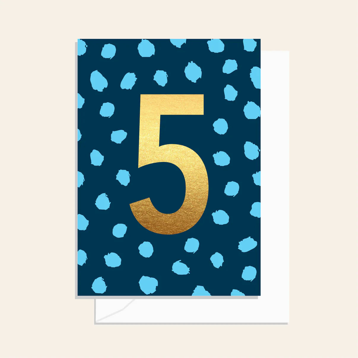 Greeting Card / 5th Birthday Dots Blue / $3.15 unit / MOQ 1 pack of 6 ...
